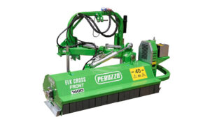 ELK Cross Front Offset slope flail mower